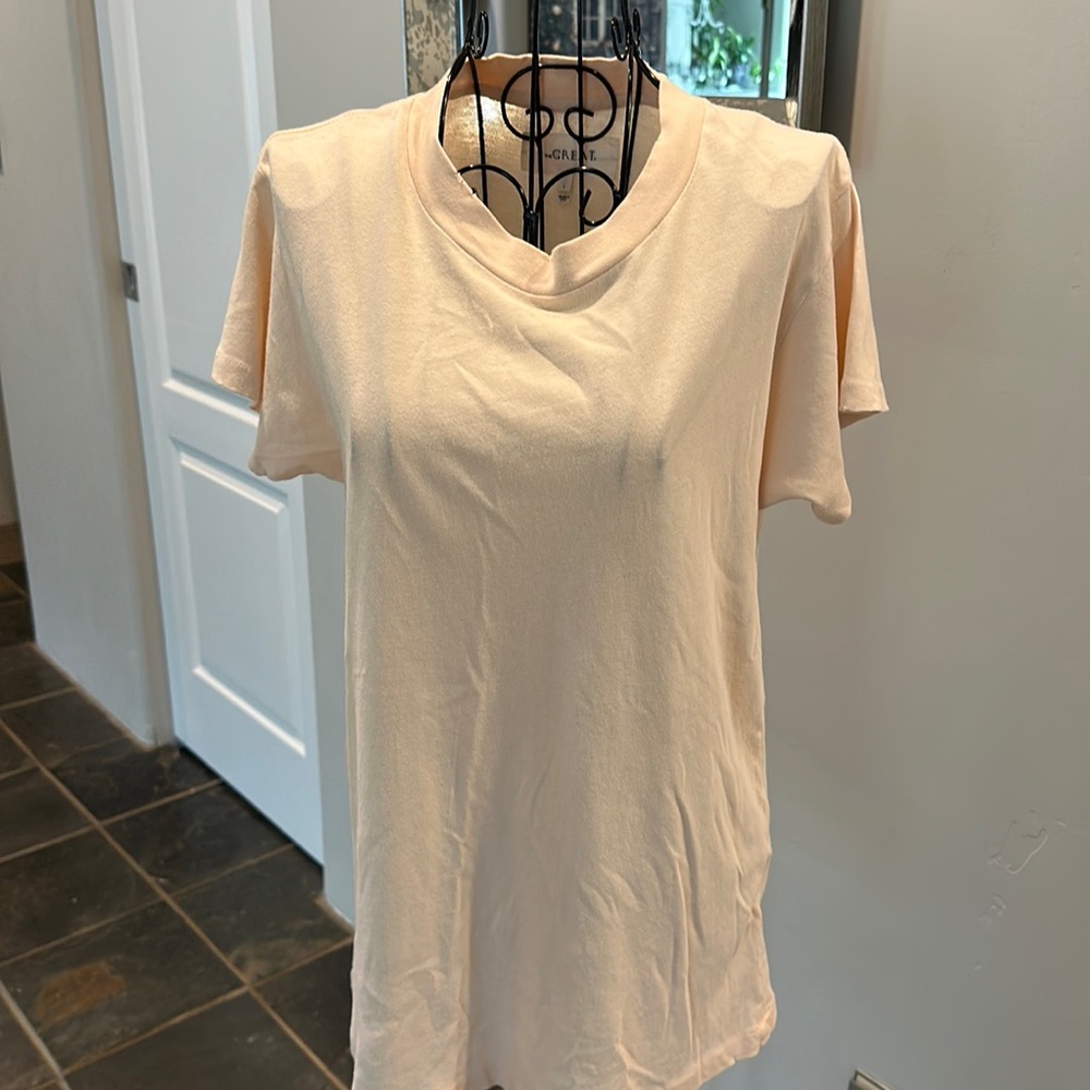 The Great distressed edged blush t-shirt Never worn